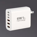 65W Type-C Fast Charging Power Adapter, PD USB-C + QC Multi-Port Wall Charger with 6 Interfaces, Compatible with iPhone iPad Galaxy Xiaomi Huawei, Ideal for Home Office Travel, Perfect Holiday Gift